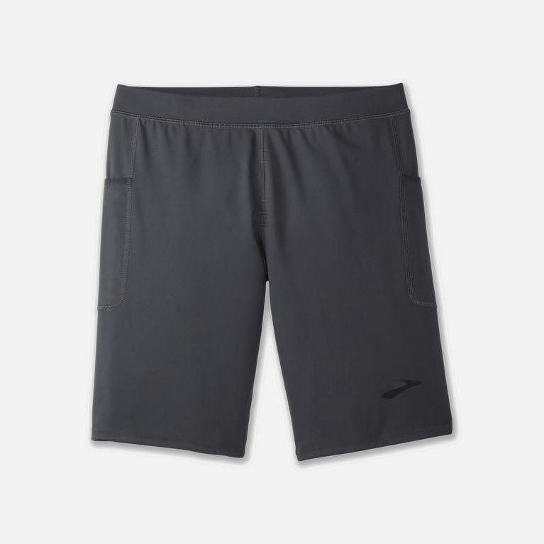 Brooks Source 9 NZ - Men's Running Shorts - Asphalt/DarkGey (15896-GDWB)